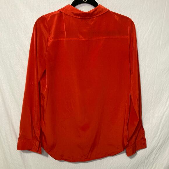 Old Navy Women's Size Medium Burnt Orange Blouse - Picture 2 of 7